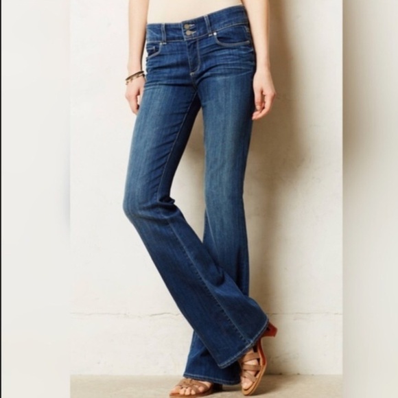 Paige Hidden Hills Bootcut Wide Leg Jeans Size 30 - Picture 1 of 6